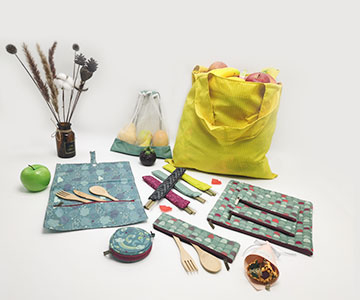 recycled polyester bag yellow