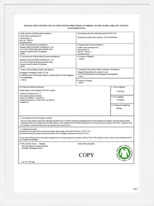 COPY of CU Organic Cotton Certificate