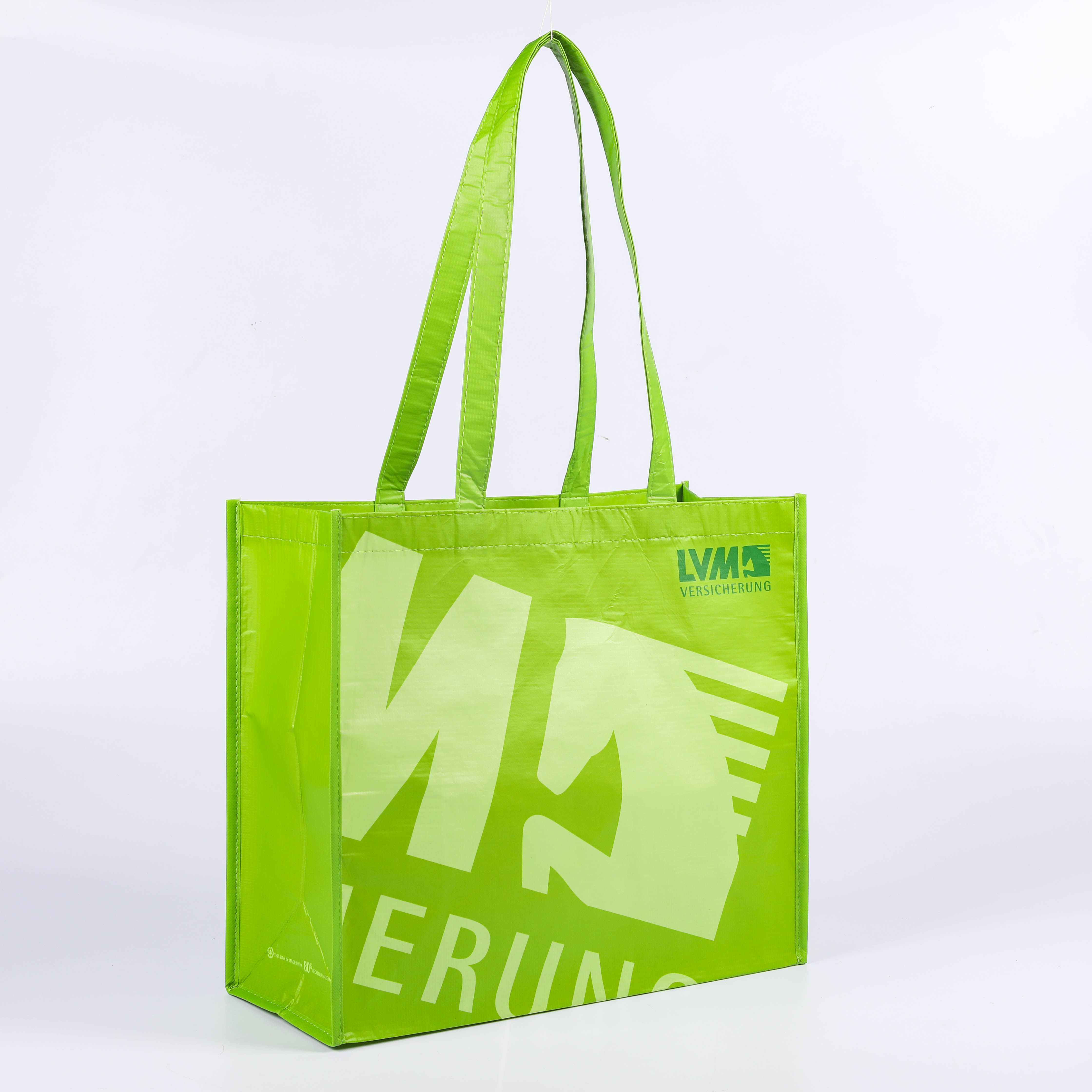 MECO Custom Laminated Non Woven Shopping Tote Bag with Full Color Printing