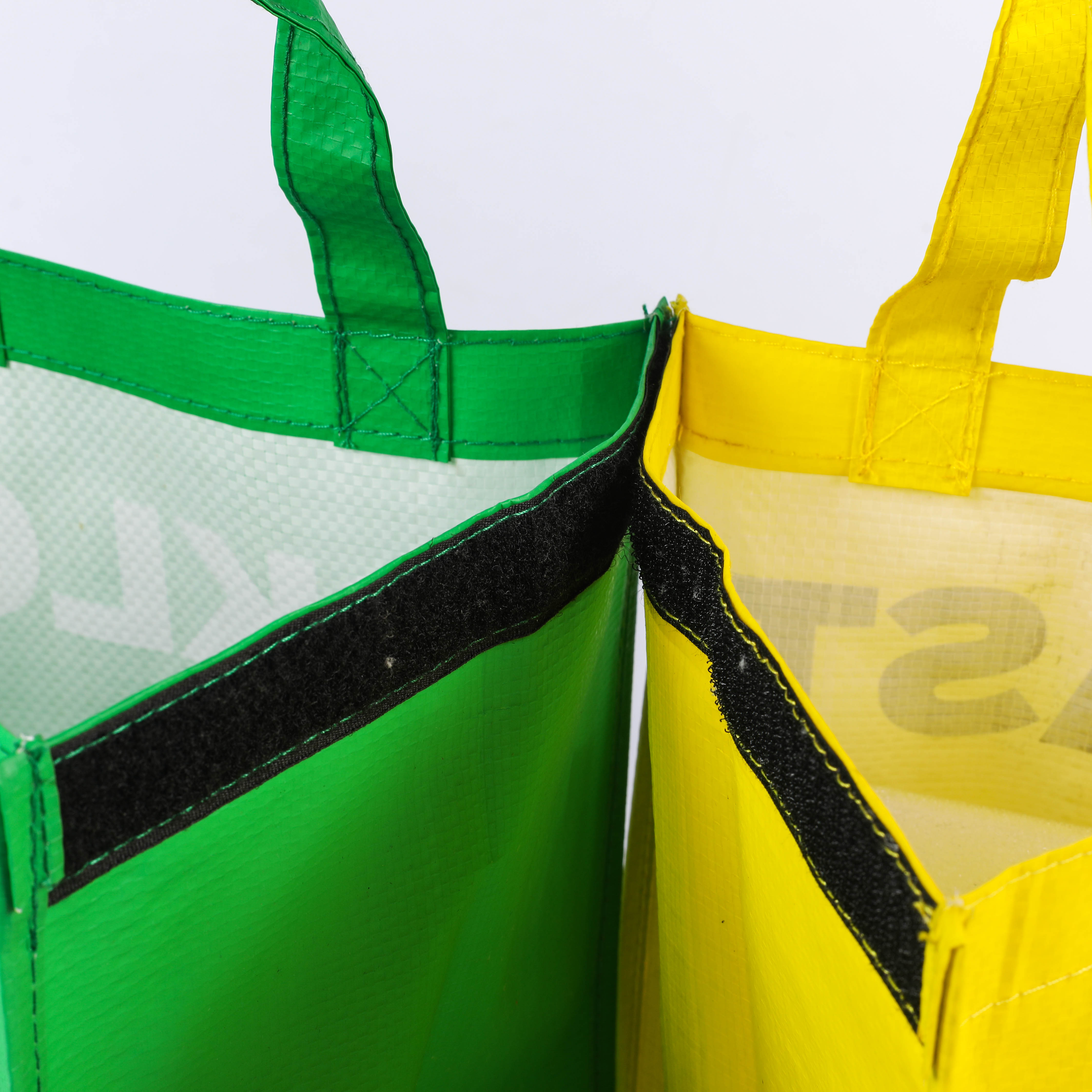 MECO Reusable PP Woven Recycling Sorting Bags with Velcro Closure