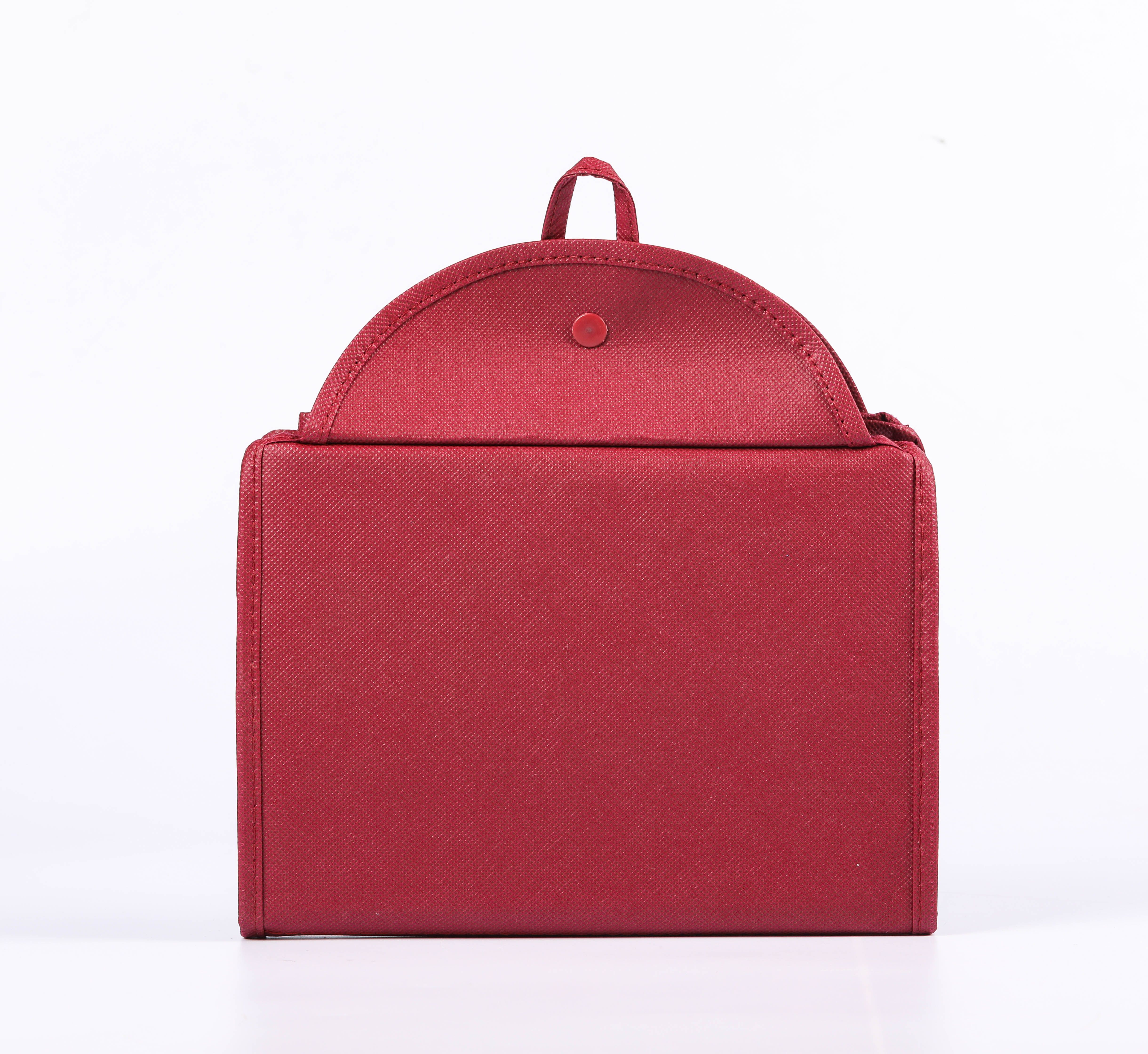 MECO Maroon Custom Printed Non-Woven Grocery Tote Bag