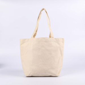 MECO Blank Natural Cotton Canvas Shopping Tote Bag for Custom Logo Printing