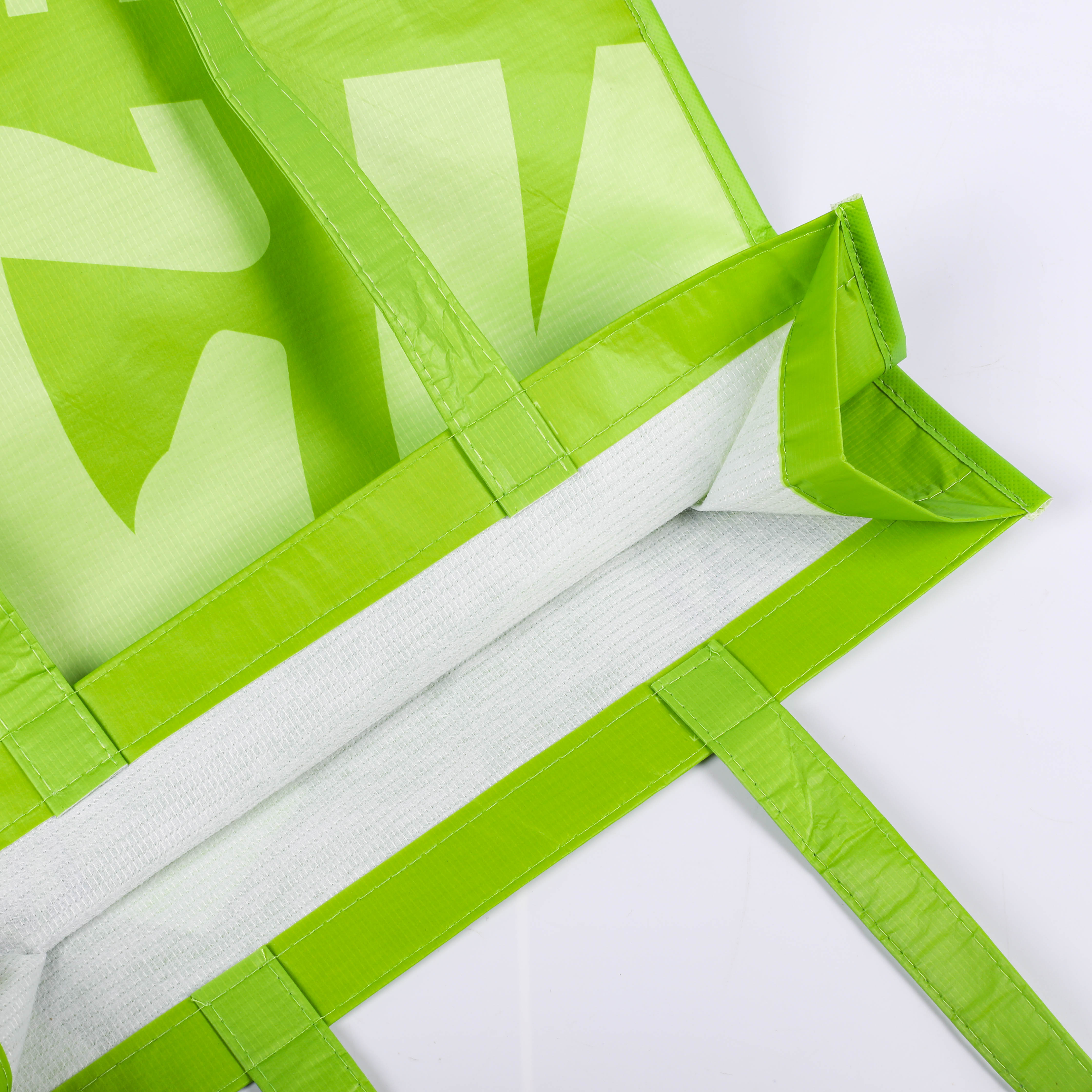 MECO Custom Laminated Non Woven Shopping Tote Bag with Full Color Printing