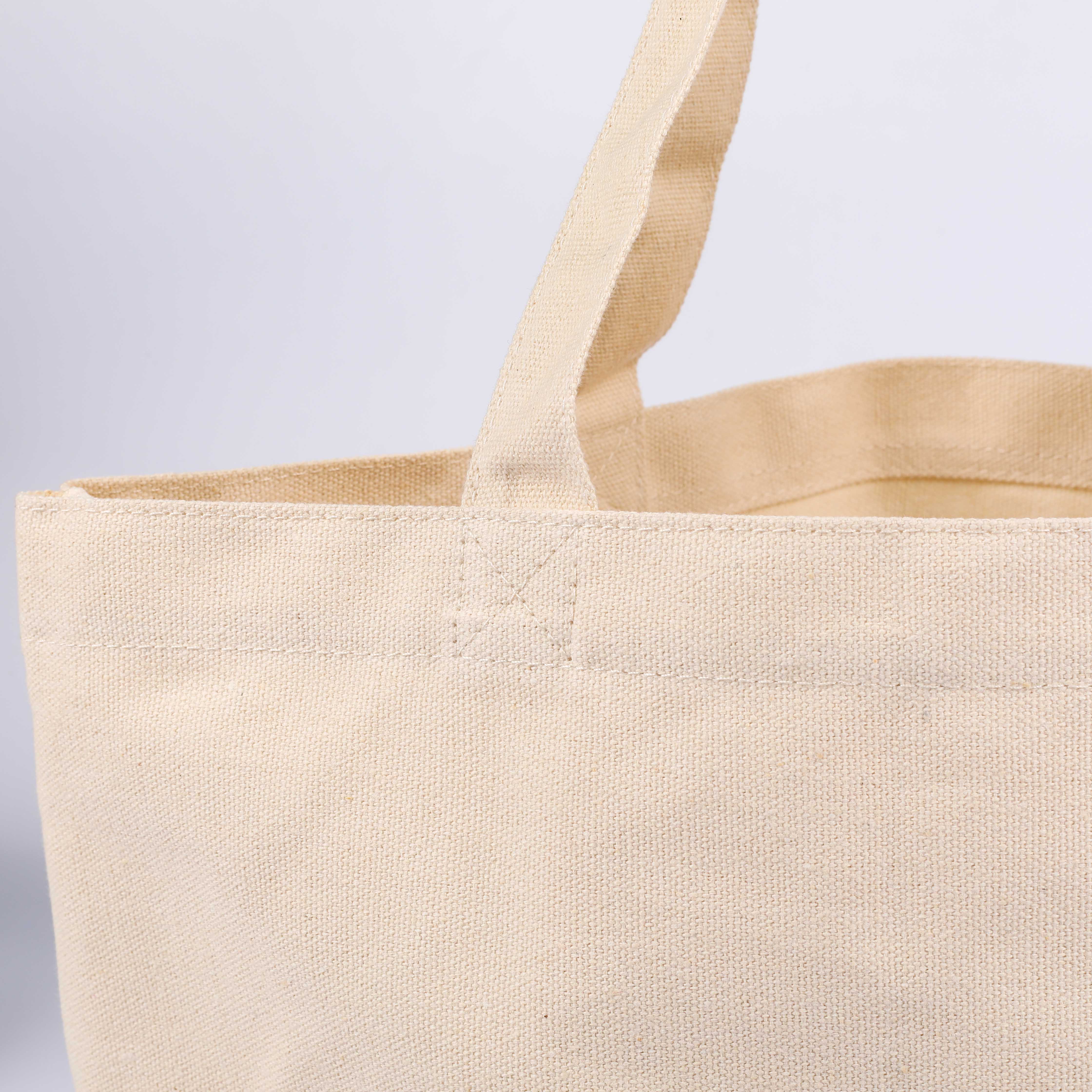 MECO Blank Natural Cotton Canvas Shopping Tote Bag for Custom Logo Printing