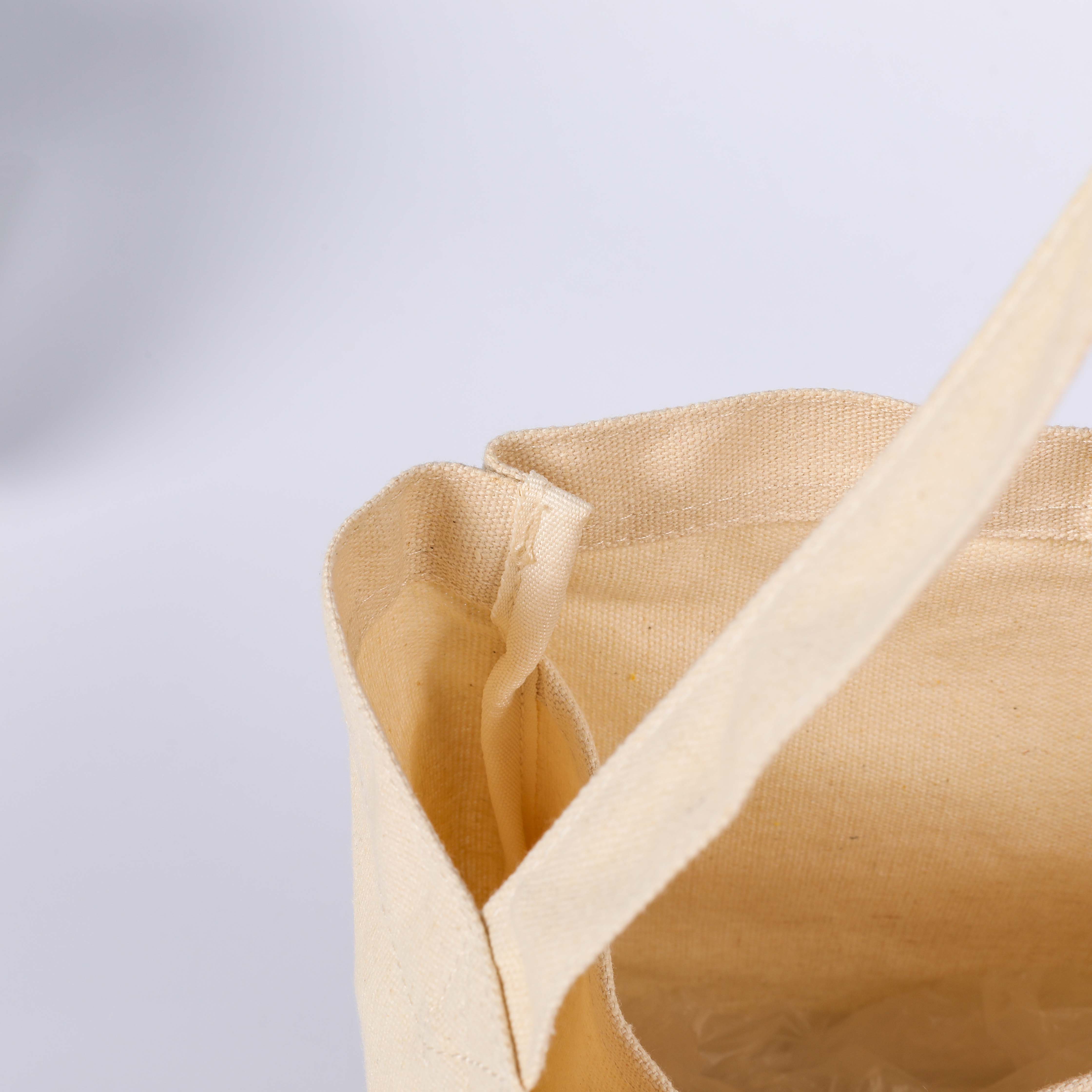 MECO Blank Natural Cotton Canvas Shopping Tote Bag for Custom Logo Printing