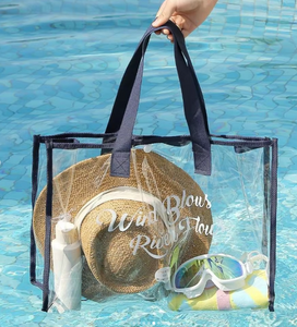 MECO Clear PVC Tote Bag Waterproof Beach Handbag Hot Sale