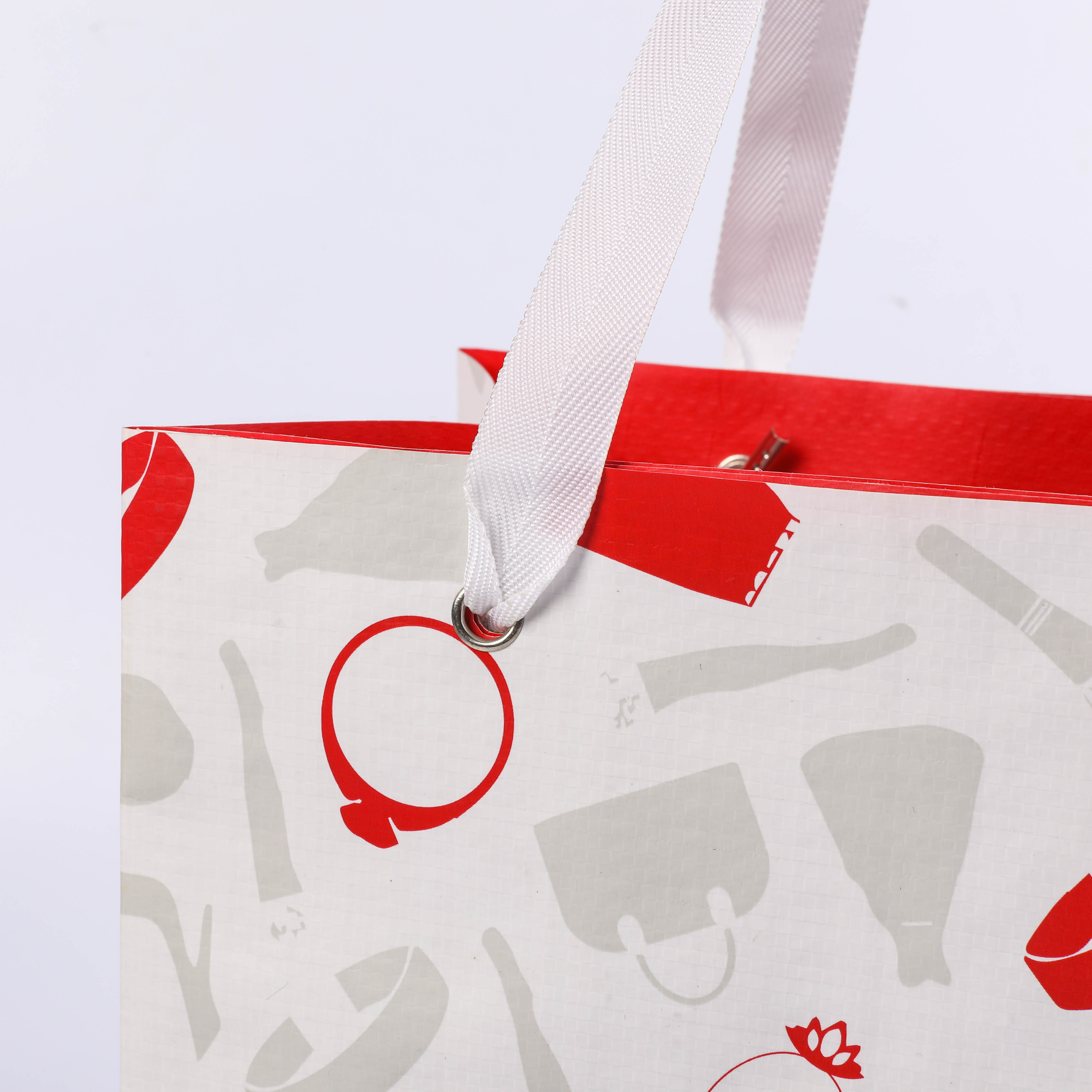 MECO Custom 4 Color Printed Laminated Non Woven Festival Beach Tote Bag