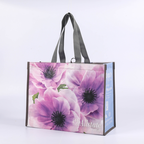 MECO Custom Printed Non Woven Laminated Shopping Tote Bag for Floral & Retail Promotion