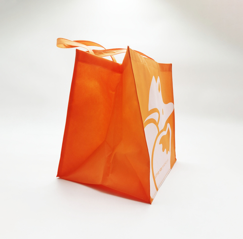 MECO Custom Non-Woven Tote Bag with Fox Print