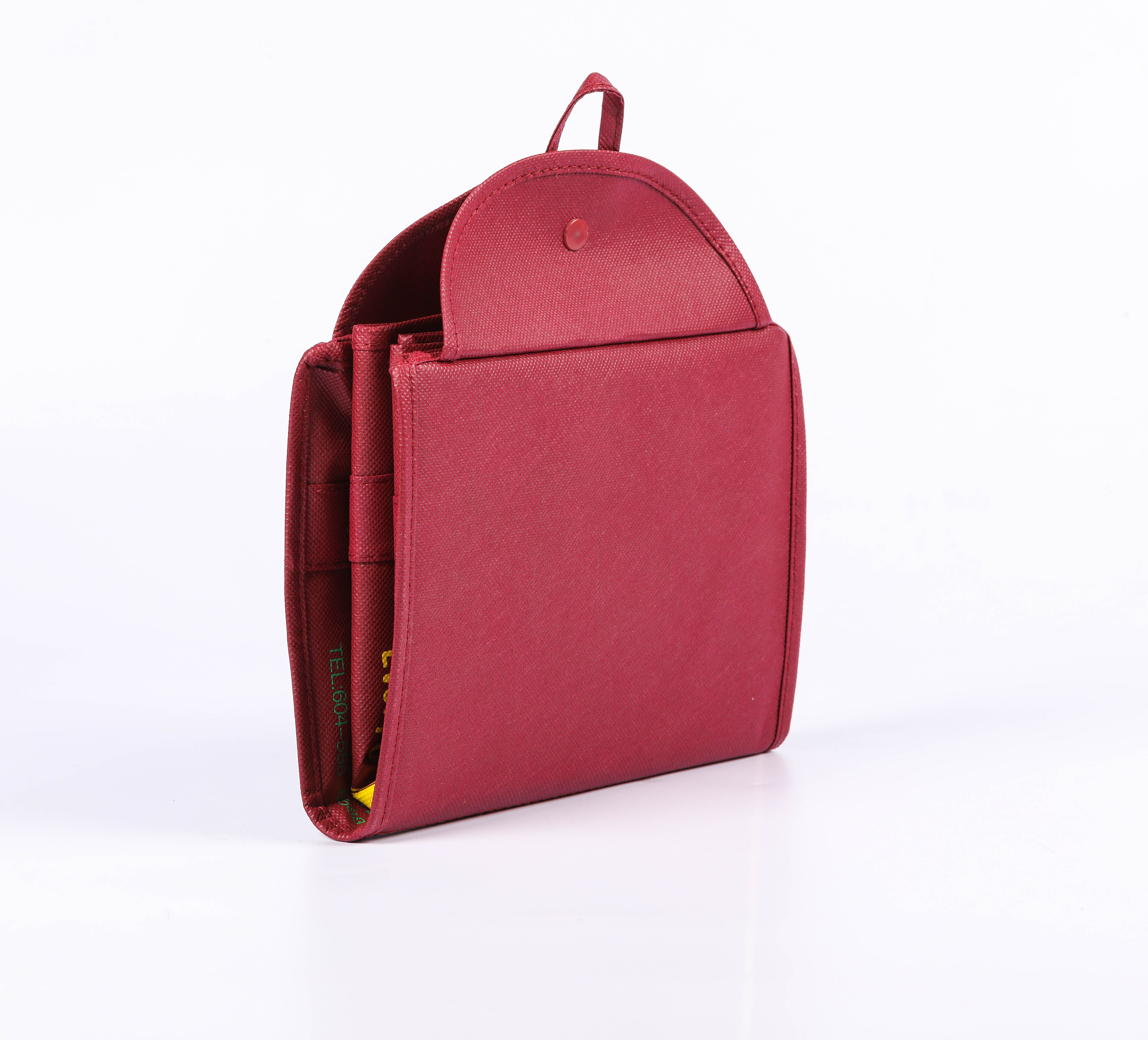 MECO Maroon Custom Printed Non-Woven Grocery Tote Bag
