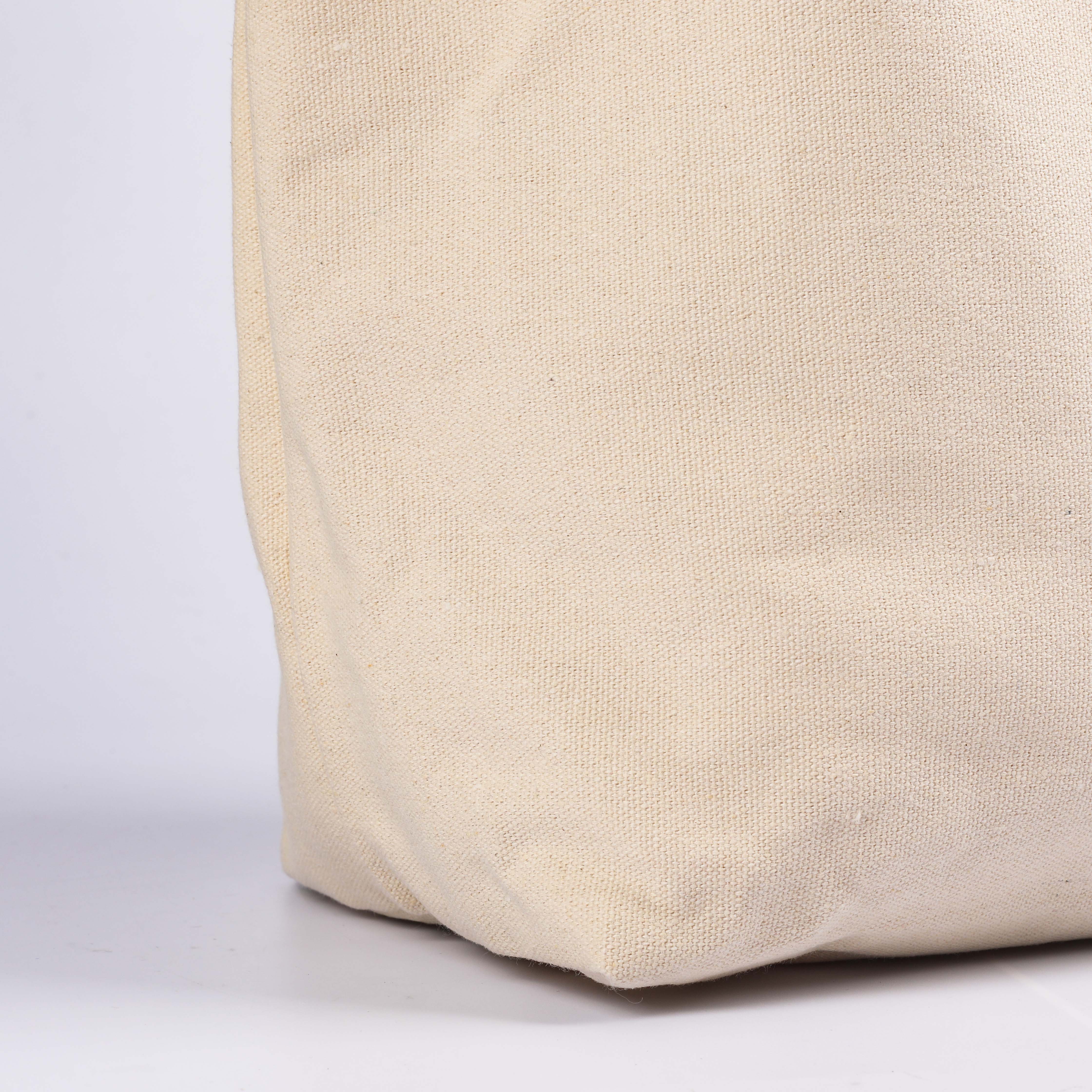 MECO Blank Natural Cotton Canvas Shopping Tote Bag for Custom Logo Printing